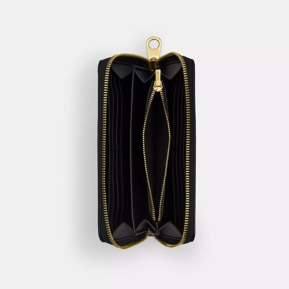 🐆 Coach Long Zip Around Wallet With Leopard Print - Picture 3 of 8